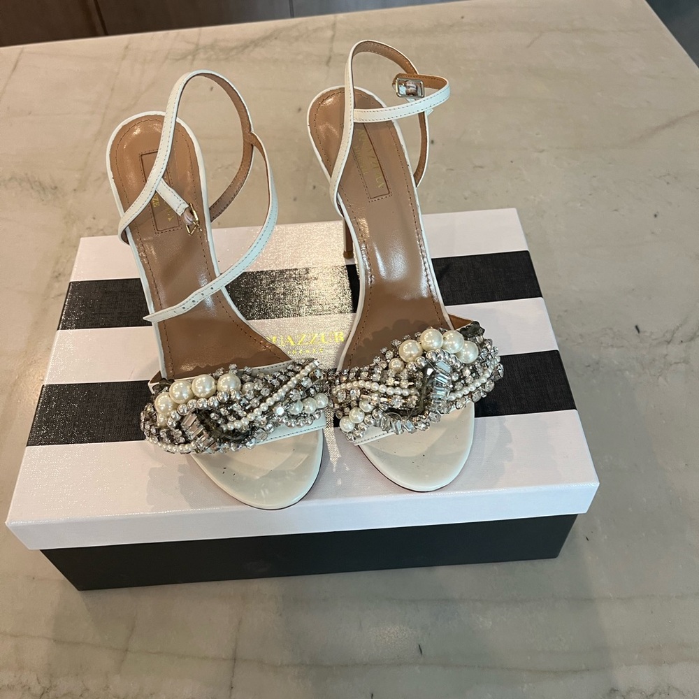 Aquazzura Crystal embellished sandals